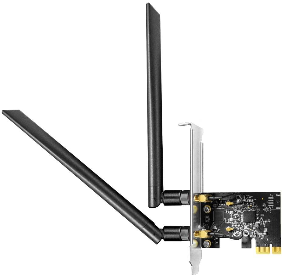 Сетевая карта Wi-Fi, Cudy WE1300, 2.4/5GHz, 1300Mbps, PCI-Ex1