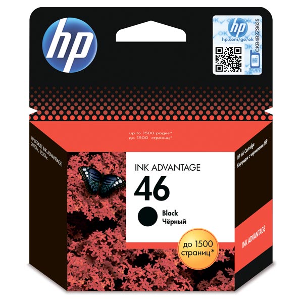 Картридж HP CZ637AE, черный, №46
