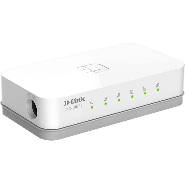 Коммутатор D-Link DES-1005C/F6/E, 5xLAN 100Mbps