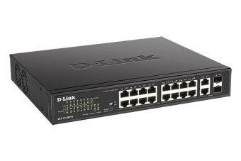 Коммутатор D-Link DES-1018MPV2/A1A, 16xLAN 100Mbps, 2xCombo 1Gbps/SFP