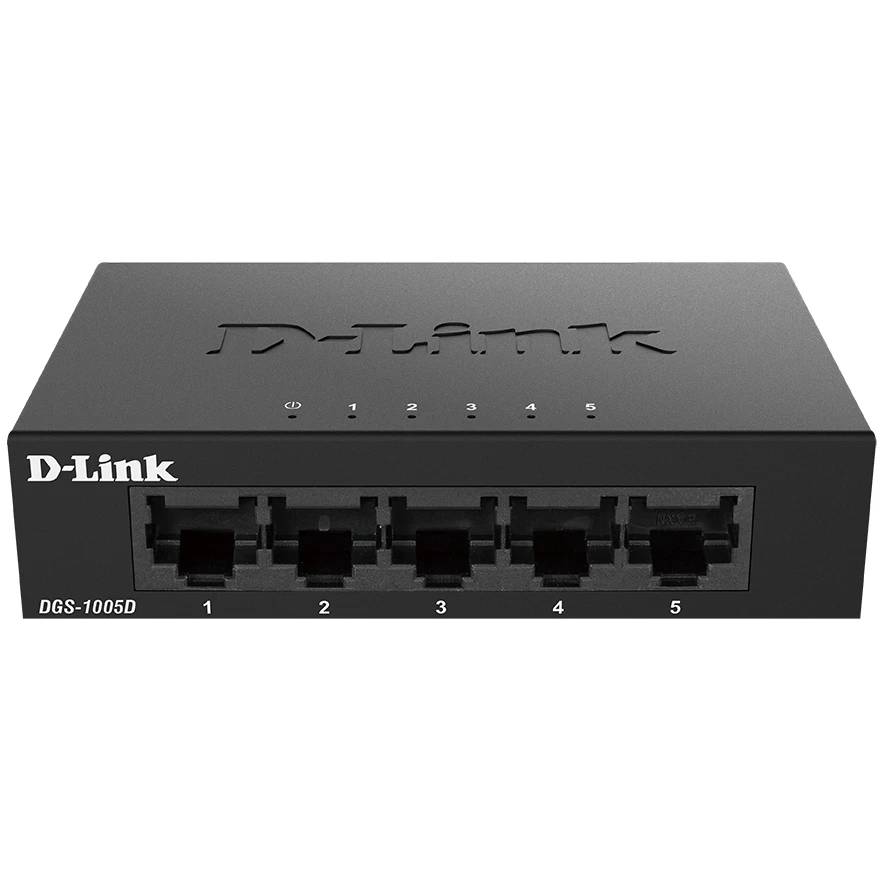 Коммутатор D-Link DGS-1005D/R1A, 5xLAN 1Gbps