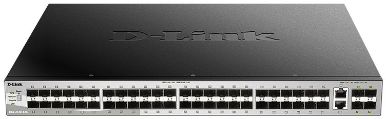 Коммутатор D-Link DGS-3130-54S/B1A, 2xLAN 10G, 48xSFP, 4xSFP+