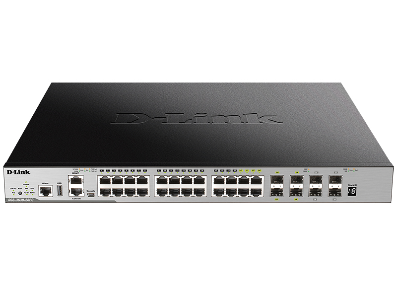 Коммутатор D-Link DGS-3630-28PC/A2ASI, 20xLAN 1Gbps, 4xSFP 1Gbps, 4SFP+ 10Gbps