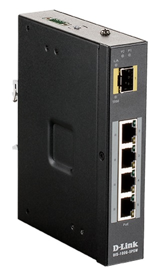 Коммутатор D-Link DIS-100G-5PSW/A1A, 4xLAN 1GBps, 1xSFP