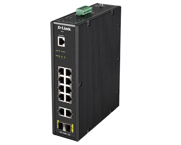 Коммутатор D-Link DIS-200G-12S/A1A, 10xLAN 1Gbps, 2xSFP