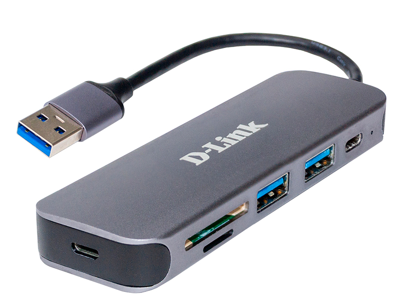 Разветвитель USB D-Link DUB-1325/A1A, USB3.0 - 2xUSB3.0, USB Type-C, CR