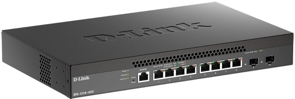 Коммутатор D-Link DXS-1210-10TS/B1A, 8xLAN 10Gbps, 2xSFP+