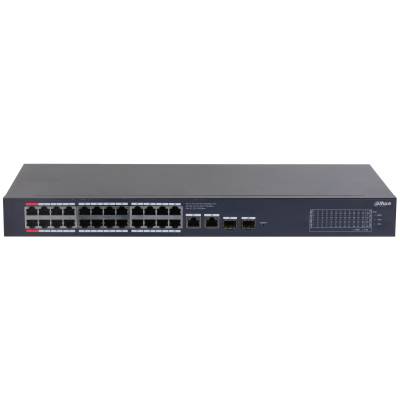 Коммутатор Dahua DH-CS4228-24GT-375, 26xLAN 1Gbps, 2xSFP PoE