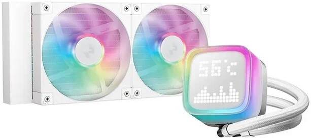 Жидкостное охлаждение DeepCool LP240 WH R-LP240-WHMSMC-G-1 (LGA1700 Ready)