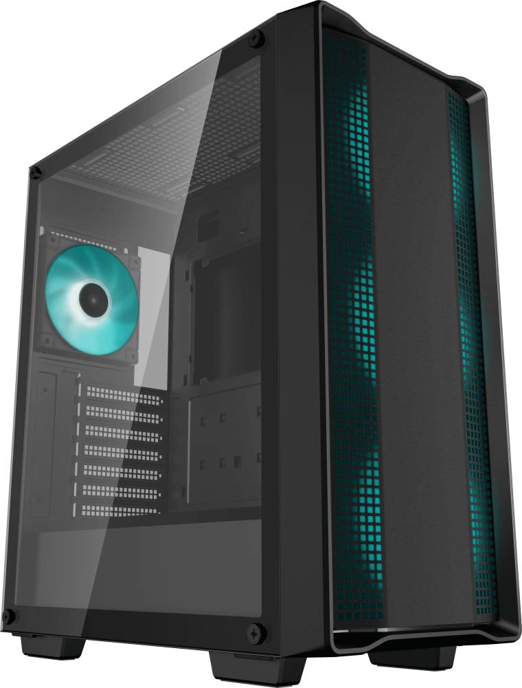 Корпус DeepCool CC560 ARGB V2 Black R-CC560-BKTAA4-G-2, без БП, ATX (Уценка, скол на стекле)