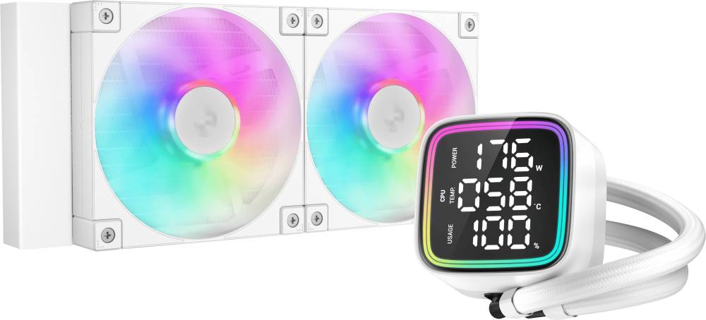 Жидкостное охлаждение DeepCool LD240 ARGB WH R-LD240-WHDMMN-G-1 (LGA1700 Ready)
