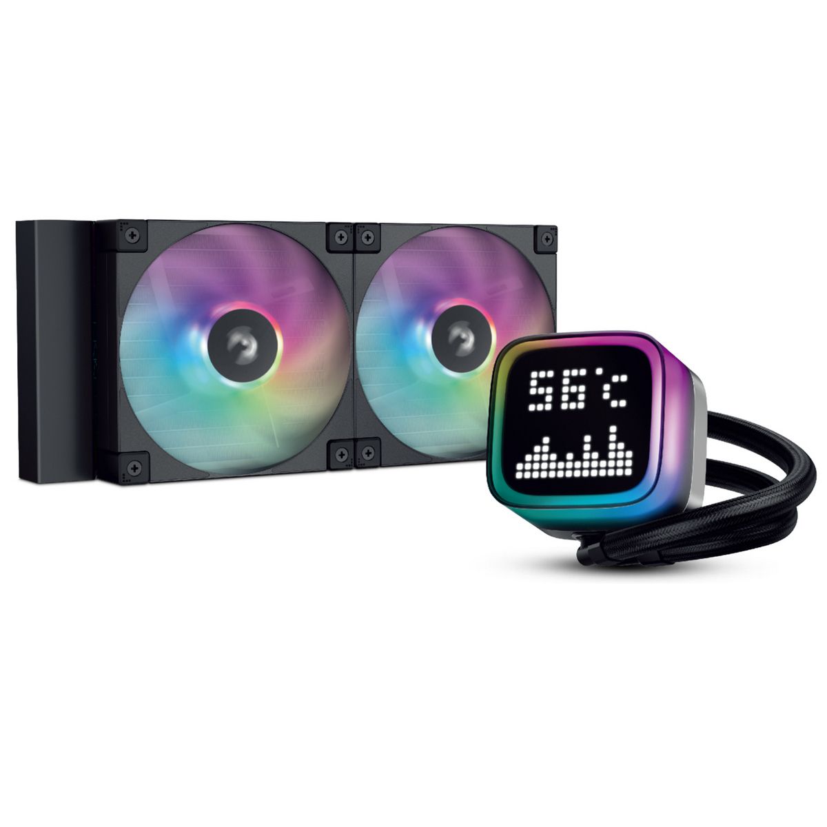 Жидкостное охлаждение DeepCool LP240 R-LP240-BKMSNC-G-1 (LGA1700 Ready)