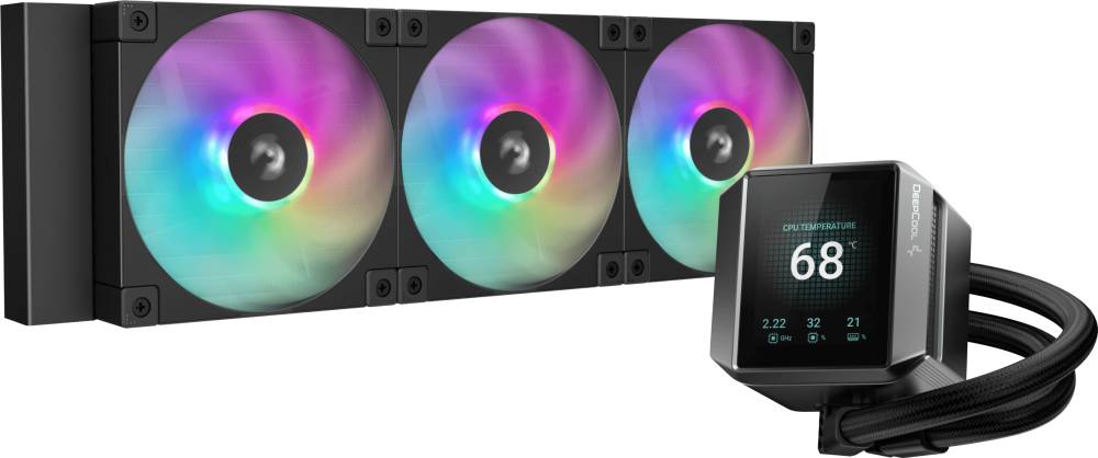 Жидкостное охлаждение DeepCool MYSTIQUE 360 ARGB R-LX750-BKADSNC-G-1 (LGA1700 Ready)