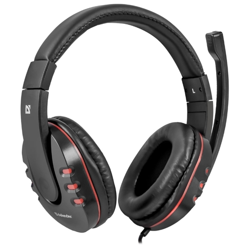 Гарнитура Defender Warhead G-160, черный/красный 64113
