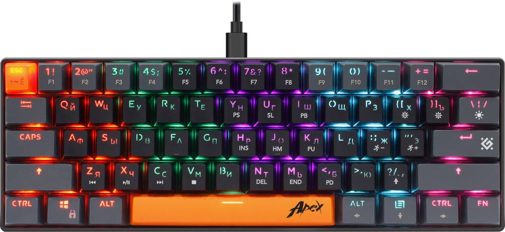 Клавиатура Defender APEX GK-002, черный 45003
