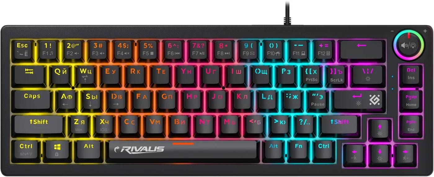 Клавиатура Defender Rivalis GK-357, Черный 45357