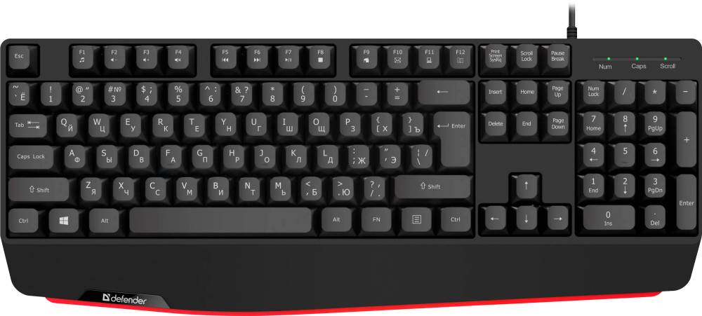 Клавиатура Defender ATOM HB-546, USB, черный 45546