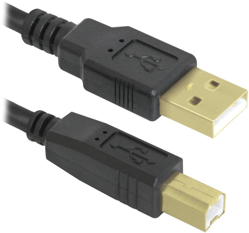 Кабель USB2.0 (AM) - USB2.0 (BM), 3м, Defender USB04-10PRO 87431