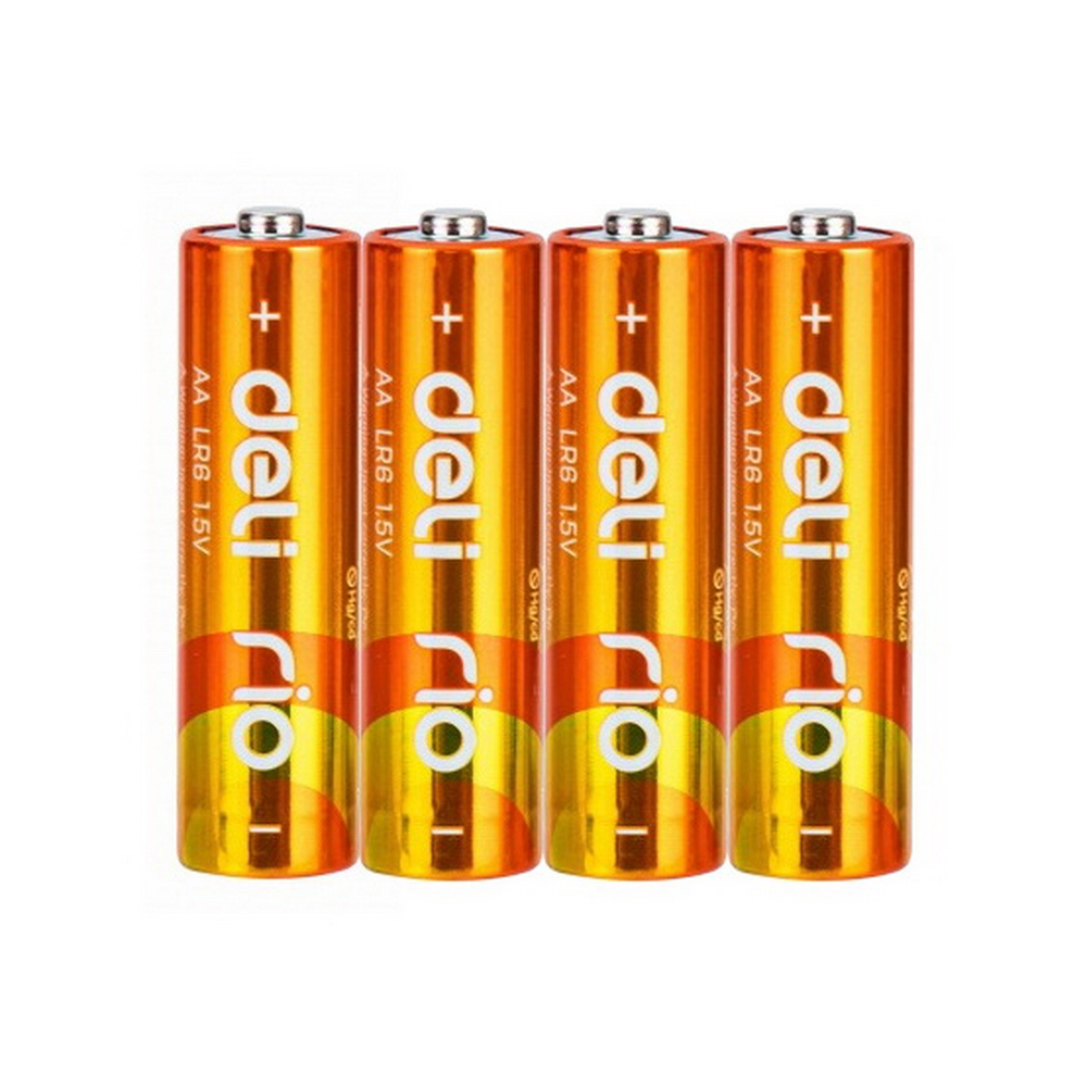 Батарейка AA LR6, Deli Rio E82902 4шт