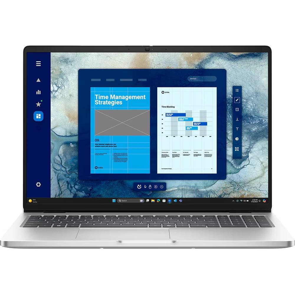 Ноутбук Dell Pro 16 (Pro-7653), 16", Core Ultra 7 265U/ 16Gb/ 512SSD/ Silver