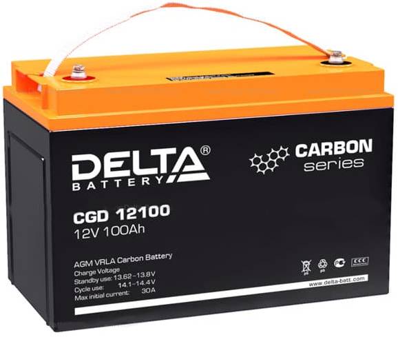 12V / 100Ah, аккумулятор для UPS, Delta CGD 12100