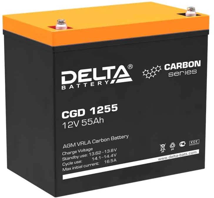 12V / 55Ah, аккумулятор для UPS, Delta CGD 1255