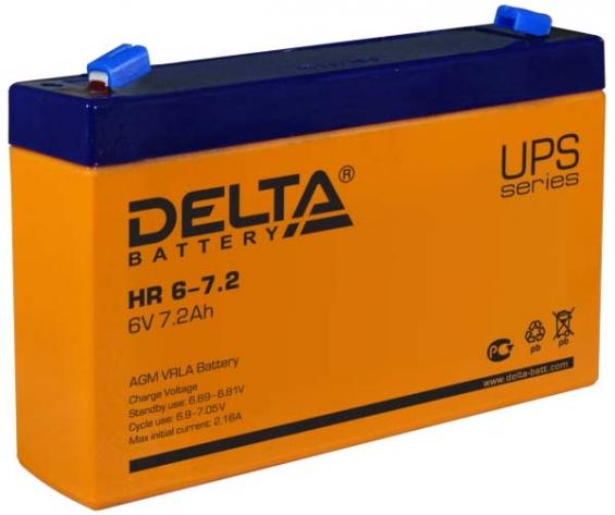 6V / 7.2Ah, аккумулятор для UPS, Delta HR 6-7.2