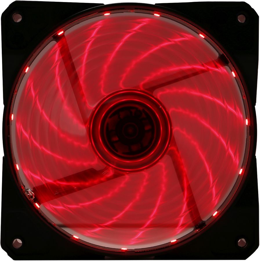 Вентилятор 12x12см Digma DFAN-LED-RED