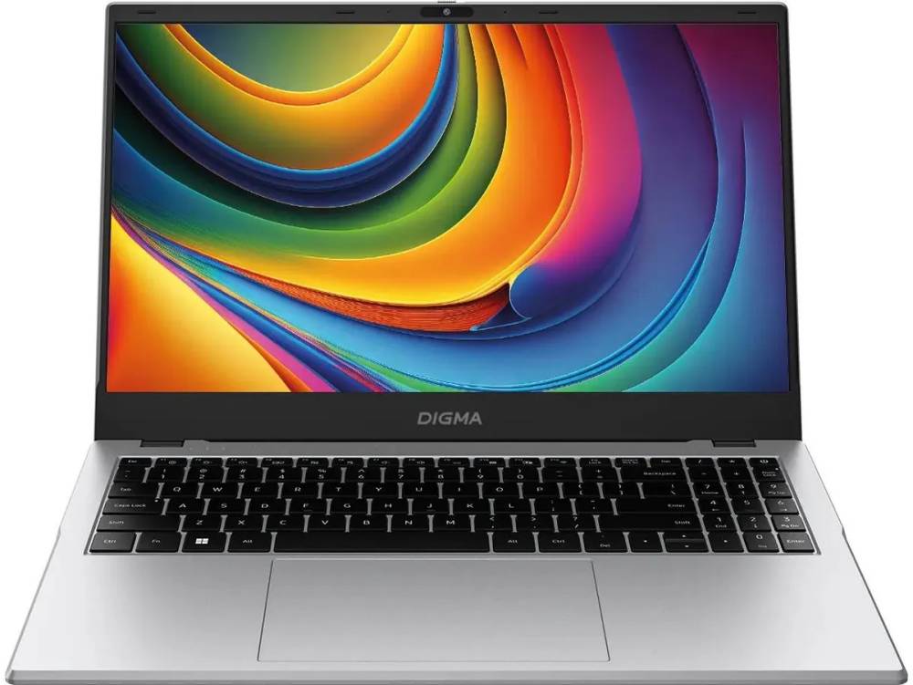 Ноутбук Digma Eve 15 C5802 DN15N1-8CXW01, 15.6" IPS, N100/ 8Gb/ 256SSD/ W11/ Silver