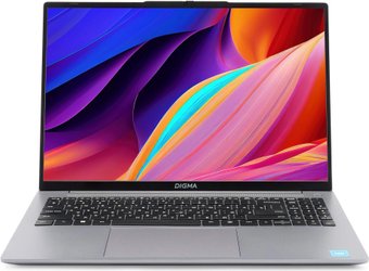 Ноутбук Digma EVE C5805 (DN16N1-ADXW01), 16" IPS, N100/ 16Gb/ 512SSD/ W11/ Grey