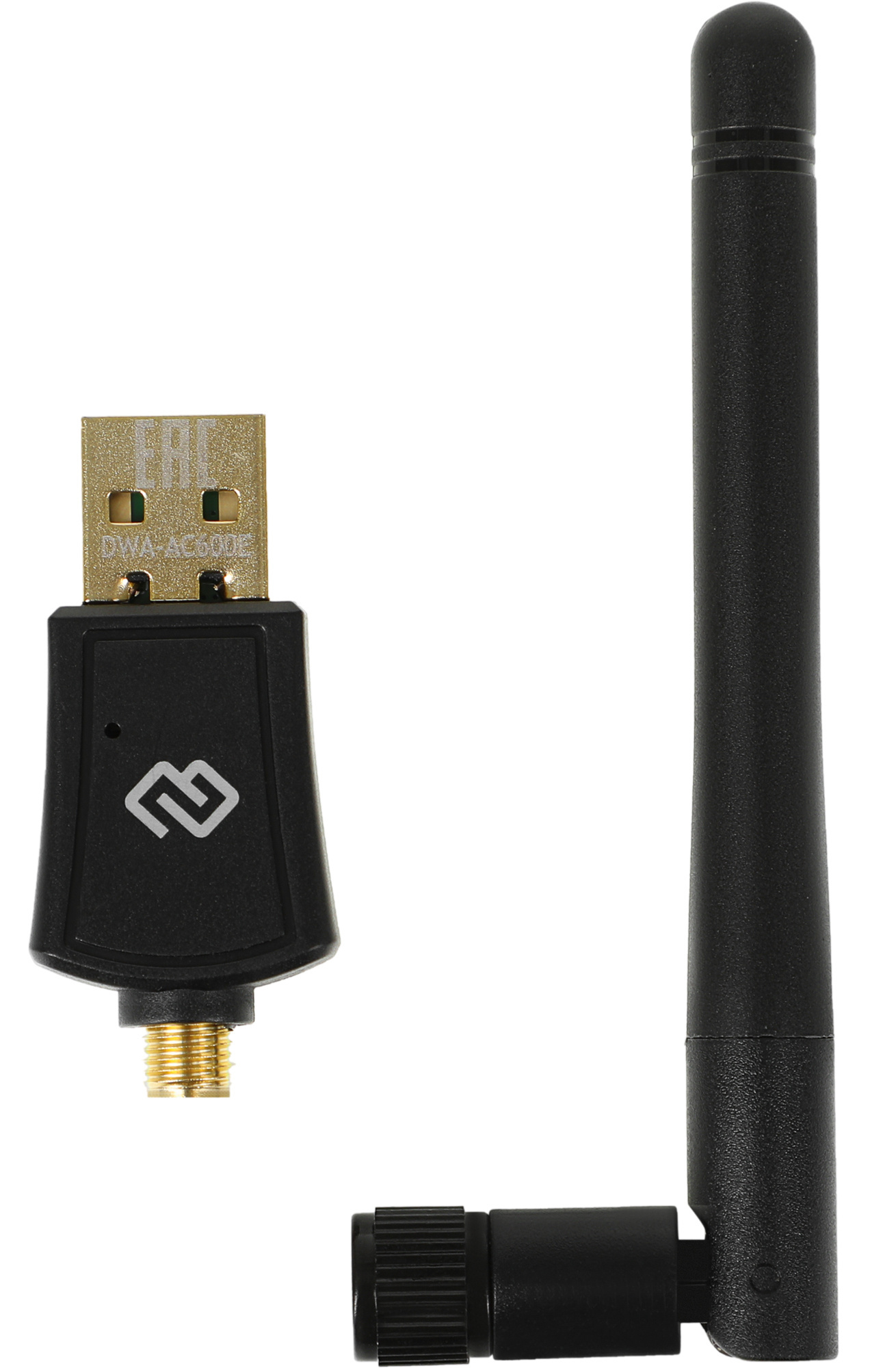 Сетевая карта Wi-Fi, Digma DWA-AC600E, 2.4/5.8GHz, 600Mbps, USB