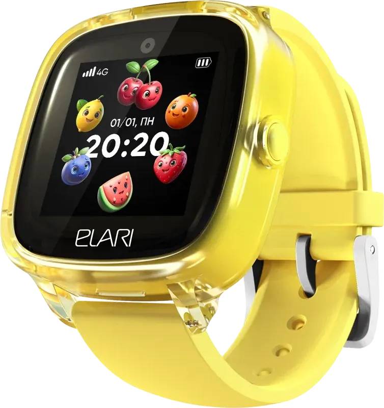 Умные часы Elari KidPhone Fresh 4G KP-4G-F-Y, желтый