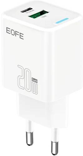 СЗУ EOFE E206, 20W, 1xUSB, 1xUSB Type-C, белый