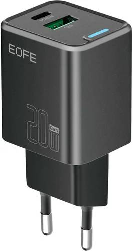 СЗУ EOFE E206, 20W, 1xUSB, 1xUSB Type-C, черный