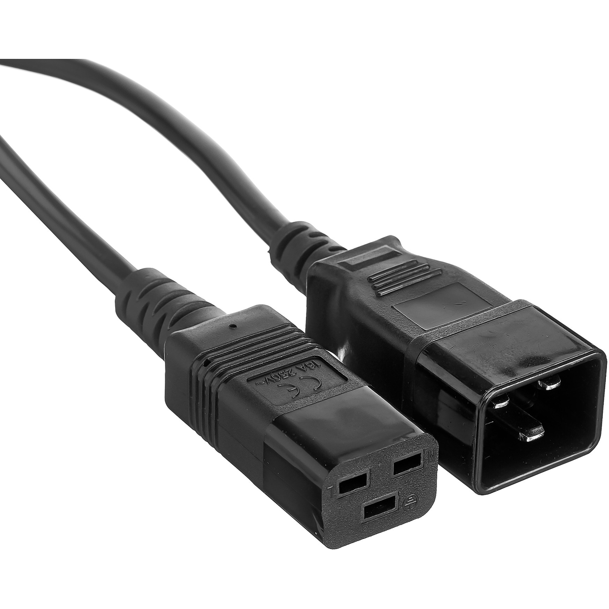 Кабель UPS - устройство, 220V, 3м, ExeGate Power EC20-3P VDE-250V-3*1.5mm2 EP280636RUS, C19/C20