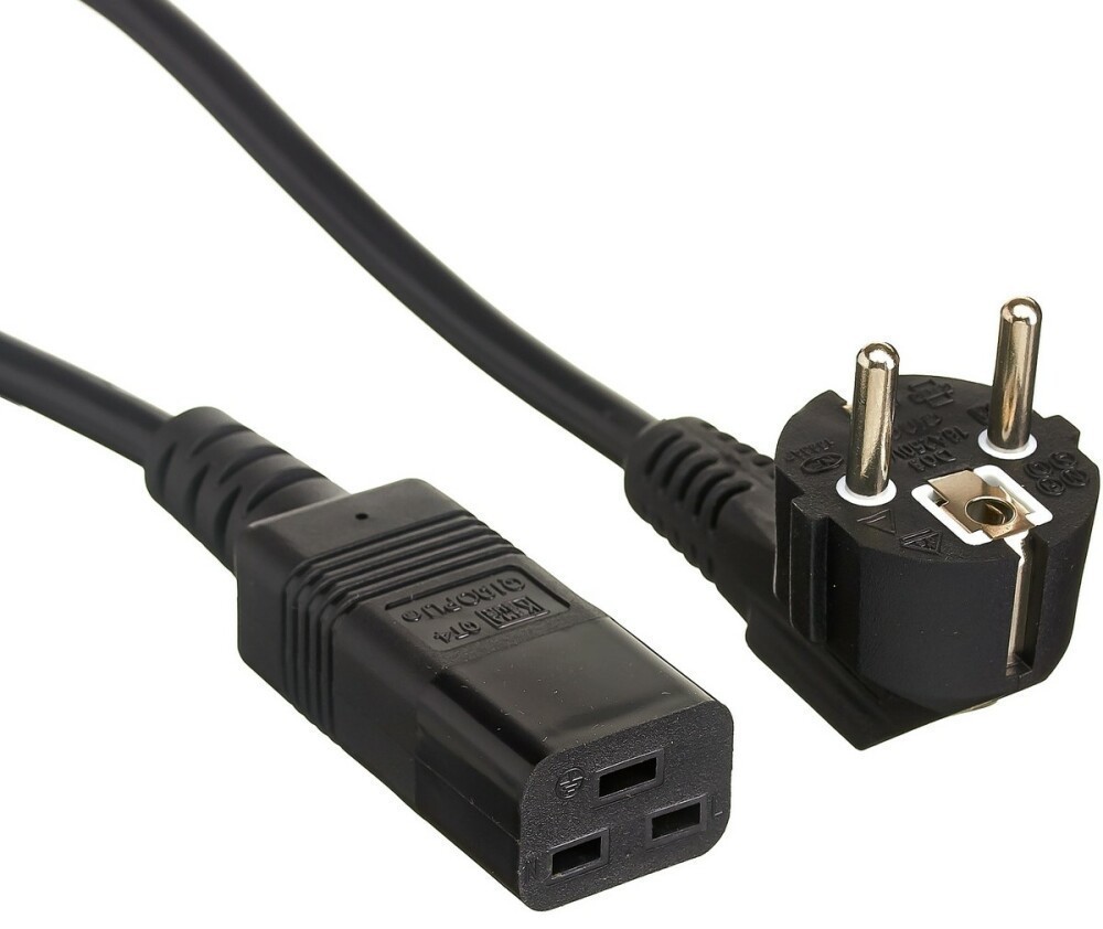 Кабель IEC С19 - Schuko, 3м, ExeGate Power PC19-3P VDE-250V-3*1.5mm2 EP280670RUS