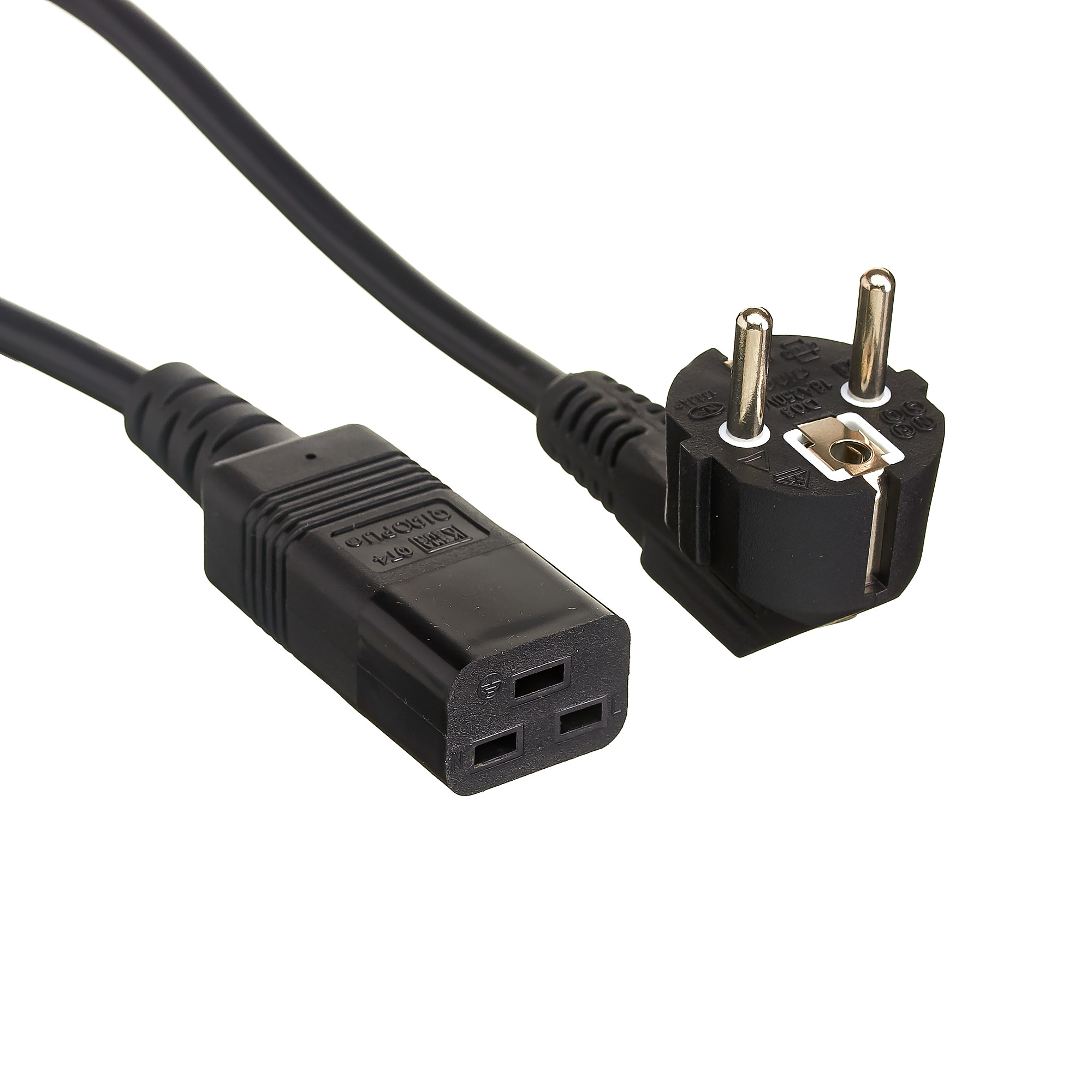 Кабель IEC С19 - Schuko, 5м, ExeGate Power PC19-5P VDE-250V-3*1.5mm2 EP280671RUS