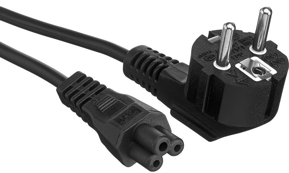 Кабель НОУТБУК - сеть 220V, 0.75м, ExeGate Power PC5-7,5P VDE-250V-3*0.5mm2 EP280678RUS (IEC C5)