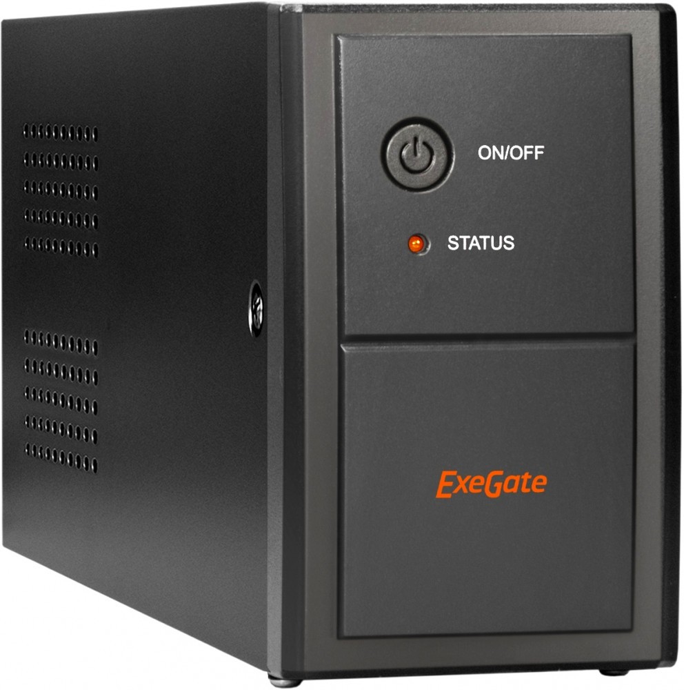 ИБП ExeGate Power Back BNB-850.LED.AVR.2SH.RJ.USB EP285474RUS, 850VA (2xSchuko)