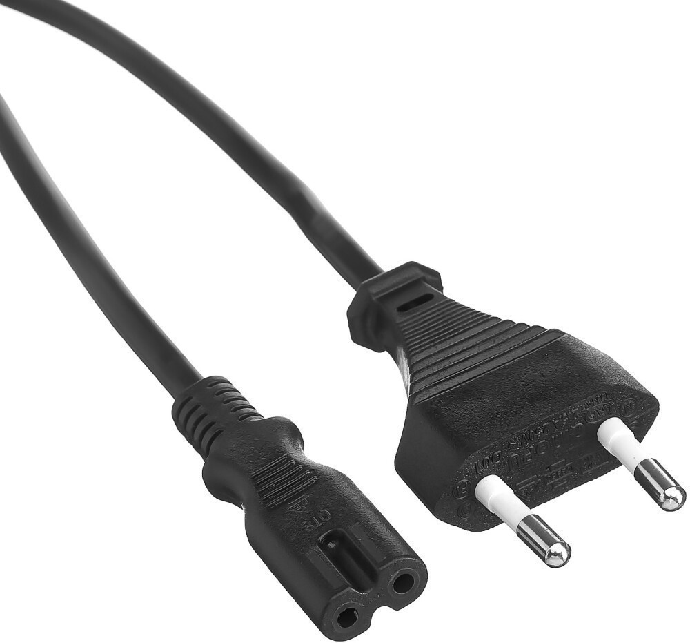 Кабель НОУТБУК, аудио/видео - сеть 220V, 1.8м, ExeGate Special PCN-1,8S 2*0.5mm2 ES281005RUS (IEC C7)