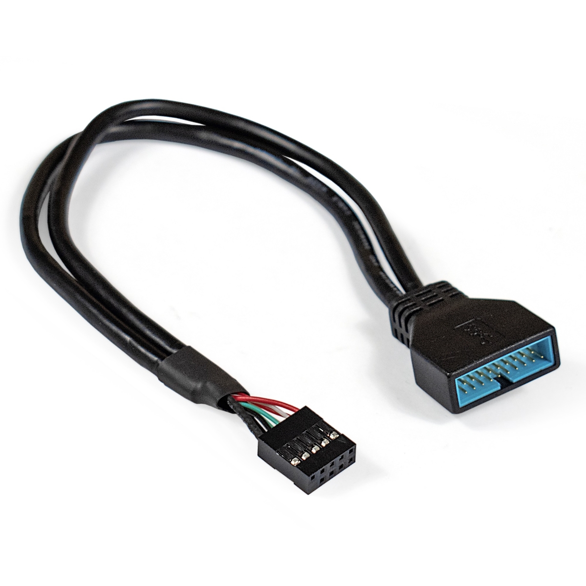 Кабель USB2.0 9 pin - 19 pin, 0.3м, ExeGate EX-CC-U3U2-0.3 (EX284940RUS)