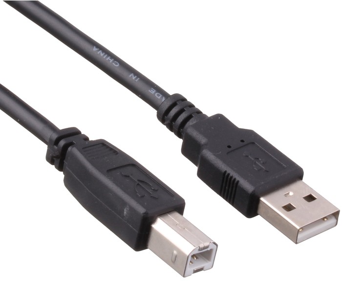 Кабель USB2.0 (AM) - USB2.0 (BM), 3м, ExeGate EX-CC-USB2-AMBM-3.0 EX138940RUS, черный