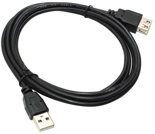 Кабель удлинитель USB2.0 (M) - USB2.0 (F), 5м, ExeGate EX-CC-USB2-AMAF-5.0 EX138945RUS, черный