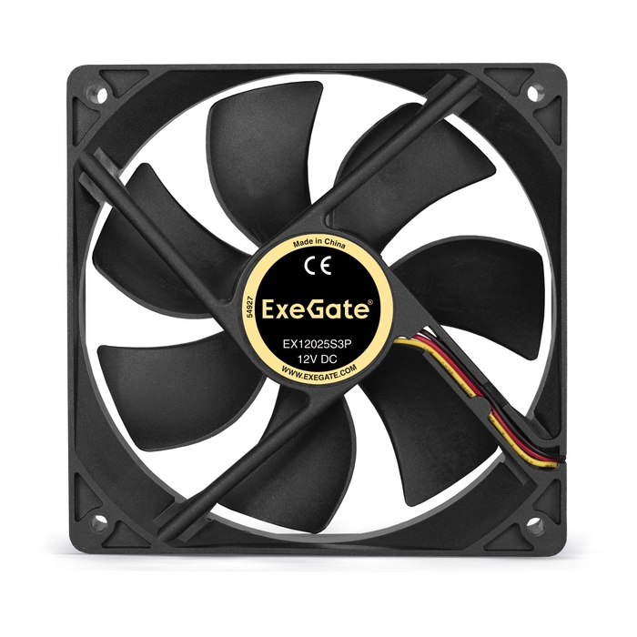 Вентилятор 12x12см ExeGate EX12025S3P EX166176RUS