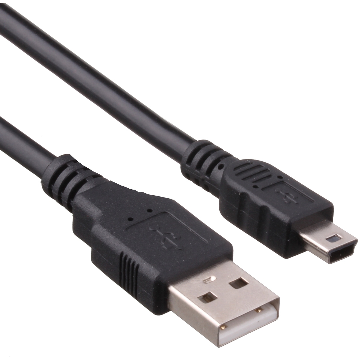 Кабель USB2.0 (M) - miniUSB2.0 (M), 1м, ExeGate EX-CC-USB2-AMminiBM5P-1.0 EX191079RUS, черный