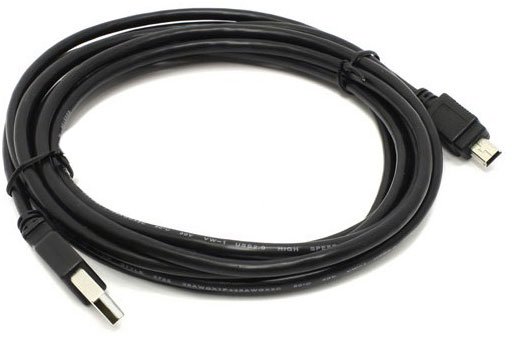 Кабель USB2.0 (M) - miniUSB2.0 (M), 0.5м, ExeGate EX-CC-USB2-AMminiBM5P-0.5 EX205300RUS, черный