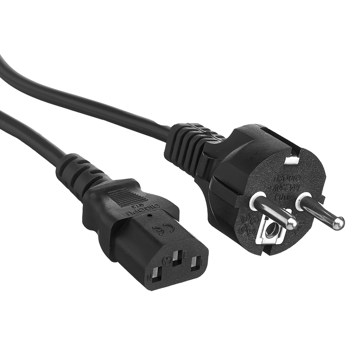 Кабель компьютер - сеть 220V, 1.2м, ExeGate OfficePC PC-1,2 450W EX264333RUS