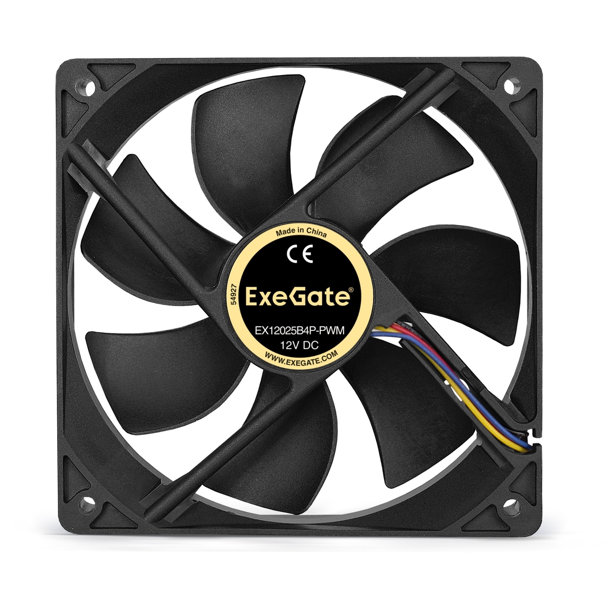 Вентилятор 12x12см ExeGate EX12025B4P-PWM EX283391RUS