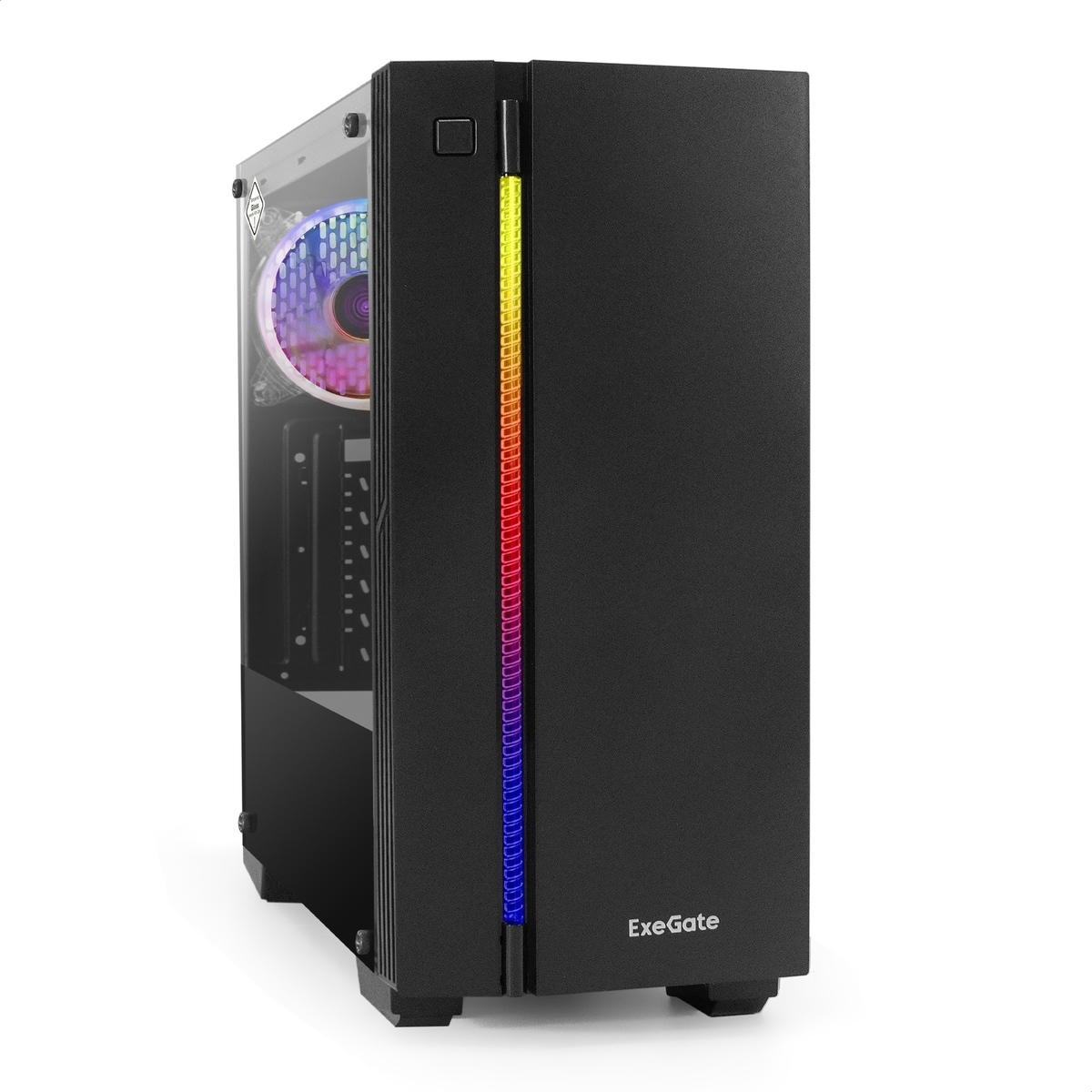 Корпус ExeGate EVO-9201 EX283741RUS, черный, без БП, ATX