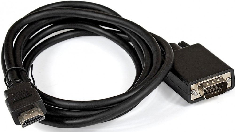 Кабель HDMI (19M) - D-SUB (15M), 1.8м, ExeGate EX-CC-HDMIM-VGAM-1.8 EX284928RUS